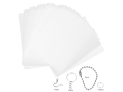 Kit De Láminas Termorretráctiles Para Manualidades: Pendientes, Llaveros, Broches, Material Imprimible 20145-2