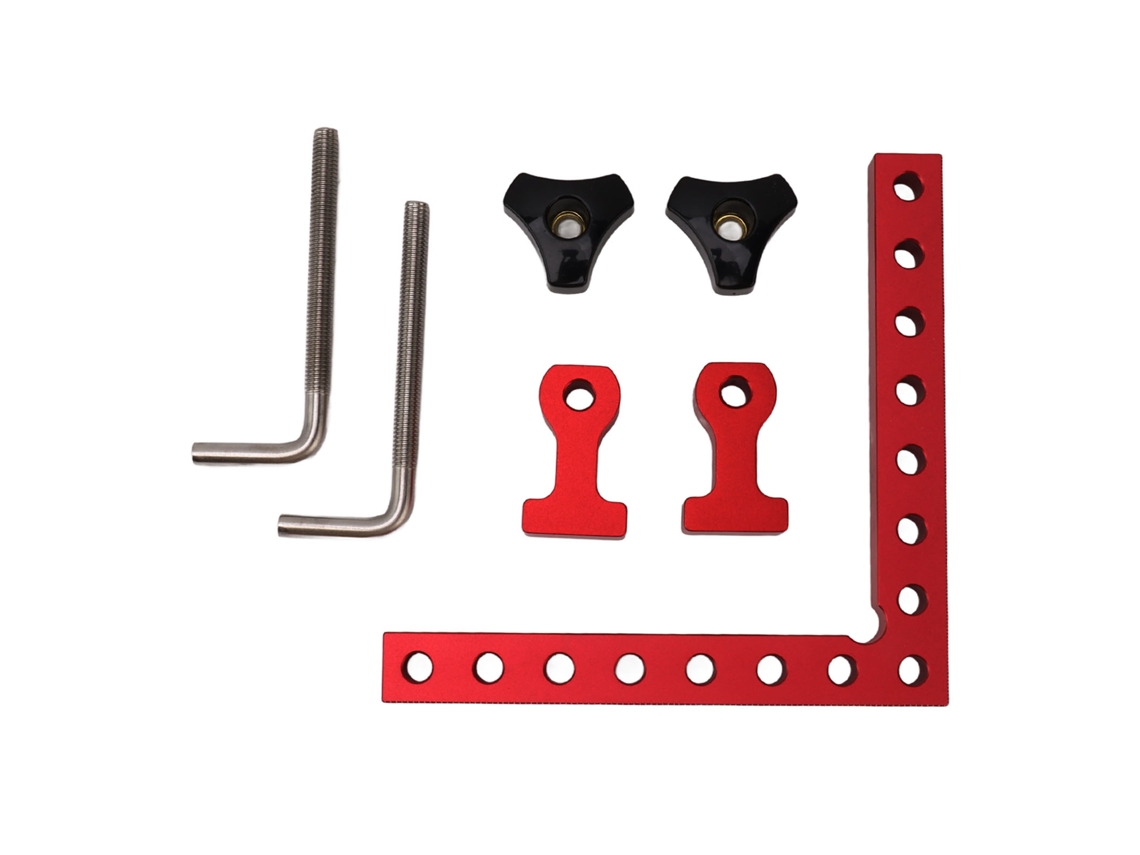Escuadra De Posicionamiento De Aleación De Aluminio De 90 Grados Para Carpintería, Marcos, Cajas Y Cajones.