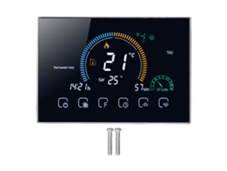 Termostato Inteligente Wifi Para Aire Acondicionado Central Con Pantalla Táctil Led Programable 95-240v Negro