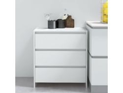 Aparador De Madera Contrachapada Blanco 70x41x75 Cm