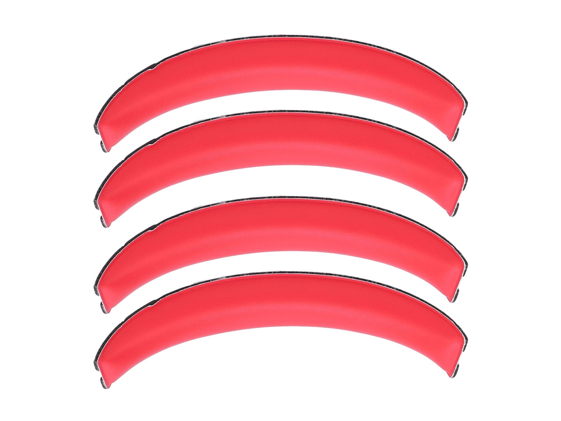 4 Almohadillas De Repuesto Para Auriculares Inalámbricos W800bt Plus, De Cuero Proteico Rojo.