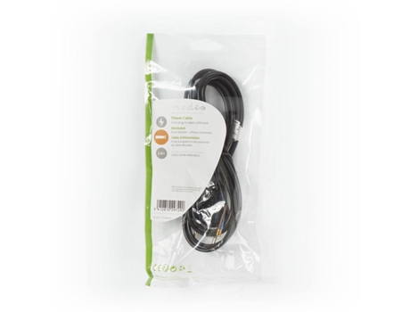 Nedis Pcgp11700Bk20 Cable de Alimentación Negro 2 M Tipo C Enchufe de Alimentación
