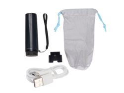 Bidé Eléctrico Portátil Para Mujer, Estilo Viaje, Con Silicona Impermeable Y Batería Recargable (negro)