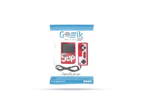 Consola de juegos portátil con 400 juegos, mando, audio/vídeo y cable de carga - Rojo - GOEIK BY PC GO