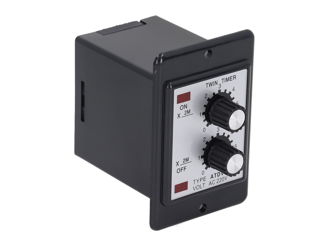Relé De Temporizador Gemelo Anti-interferencia Bobina De Cobre Contacto De Plata Retardo Temporal Ac220v
