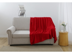 Manta Lisa de felpa larga y gruesa roja 130*160cm-BOD HOME
