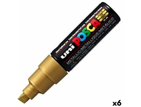 Rotuladores POSCA pc-8k dourado 6 unidades