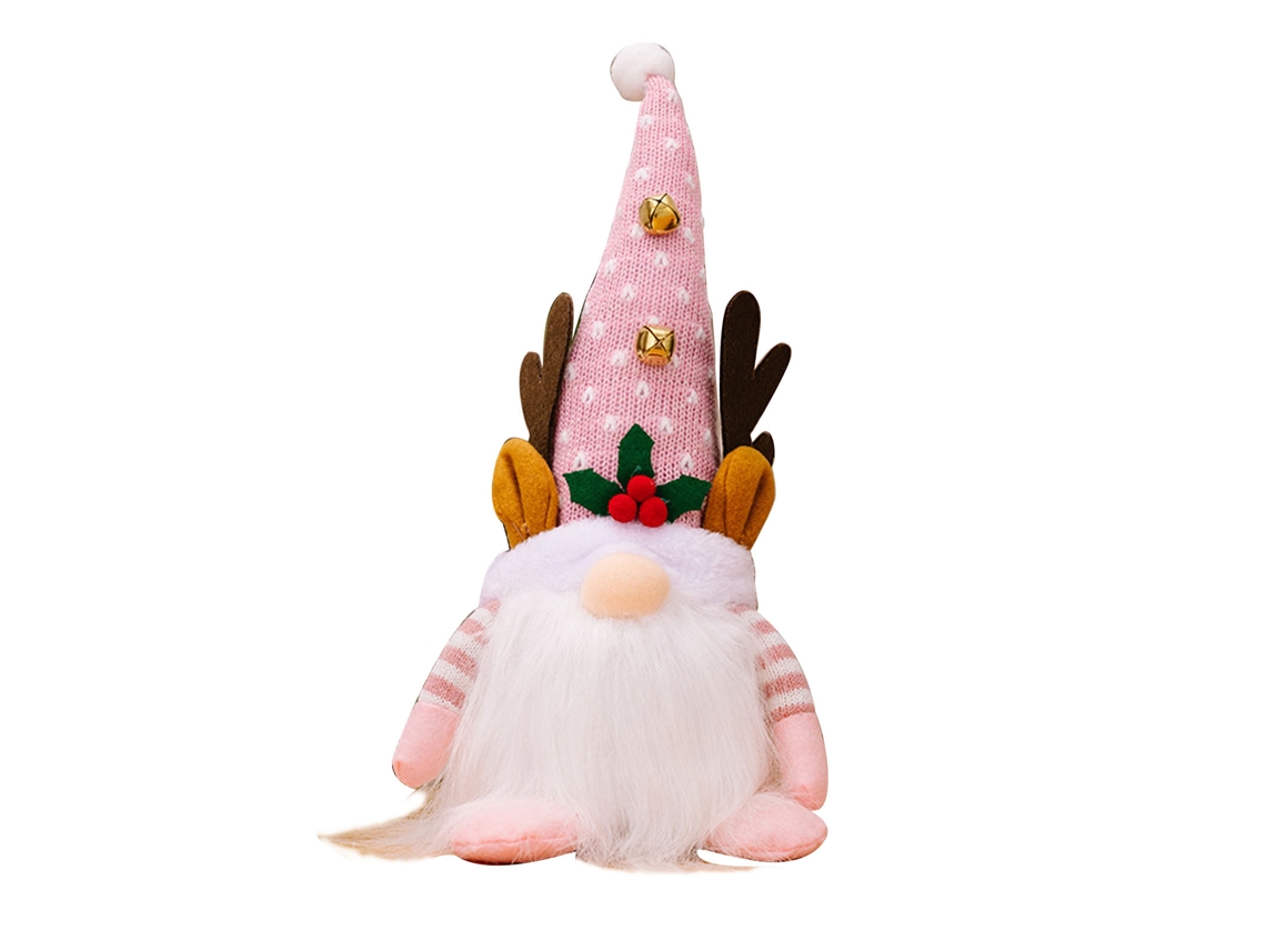 Muñeco De Trapo Nórdico Tomte Navideño Con Luz, Elfo De Pascua Handmade, Decoración De Navidad Rosa, Regalo Para Fiesta Hogar