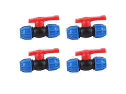 4 Válvulas De Bola Rectas De Pe De 3/4 De Pulgada, Accesorios Para Válvulas De Cierre, Jardín Y Hogar.