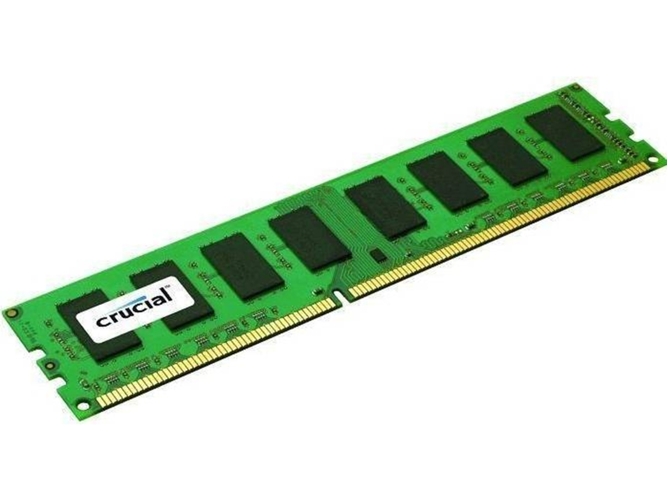 Memoria RAM DDR3 CRUCIAL CT51264BD160BJ (1 x 4 GB - 1600 MHz - CL 11 - Verde)