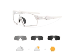 Gafas de ciclismo Chrui fotocromáticas UV400 (blancas)