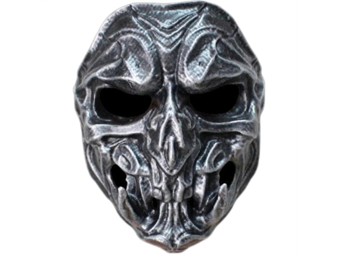 Máscara de terror Cavaleiro Cosplay Halloween Carnaval Fantasia Adereços Unissex Prata/cobre