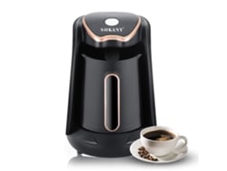 Cafetera Eléctrica Turca De 250 Ml Y 600 W Para Espresso Griego, Con Sistema Antigoteo Y Preparación En 5 Minutos.