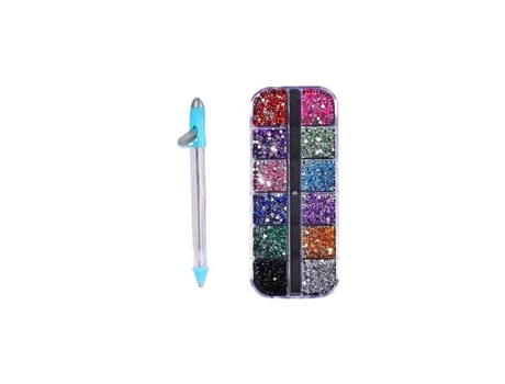 Pluma de pintura de diamantes: herramienta de pintura de diamantes, caja de almacenamiento, diamantes de imitación que brillan en los accesorios de...