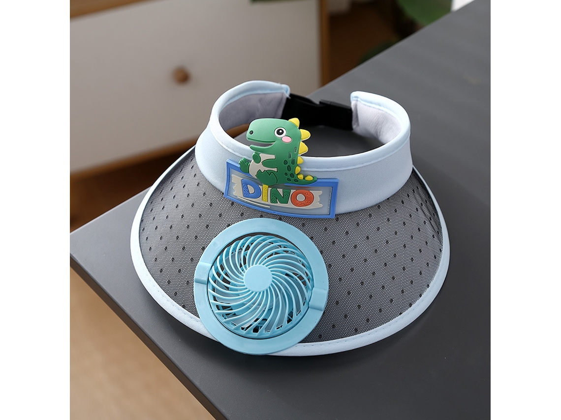 (blue Dragon) Sombrero Con Ventilador Solar Para Viajes Al Aire Libre Y Ciclismo - Protección Solar