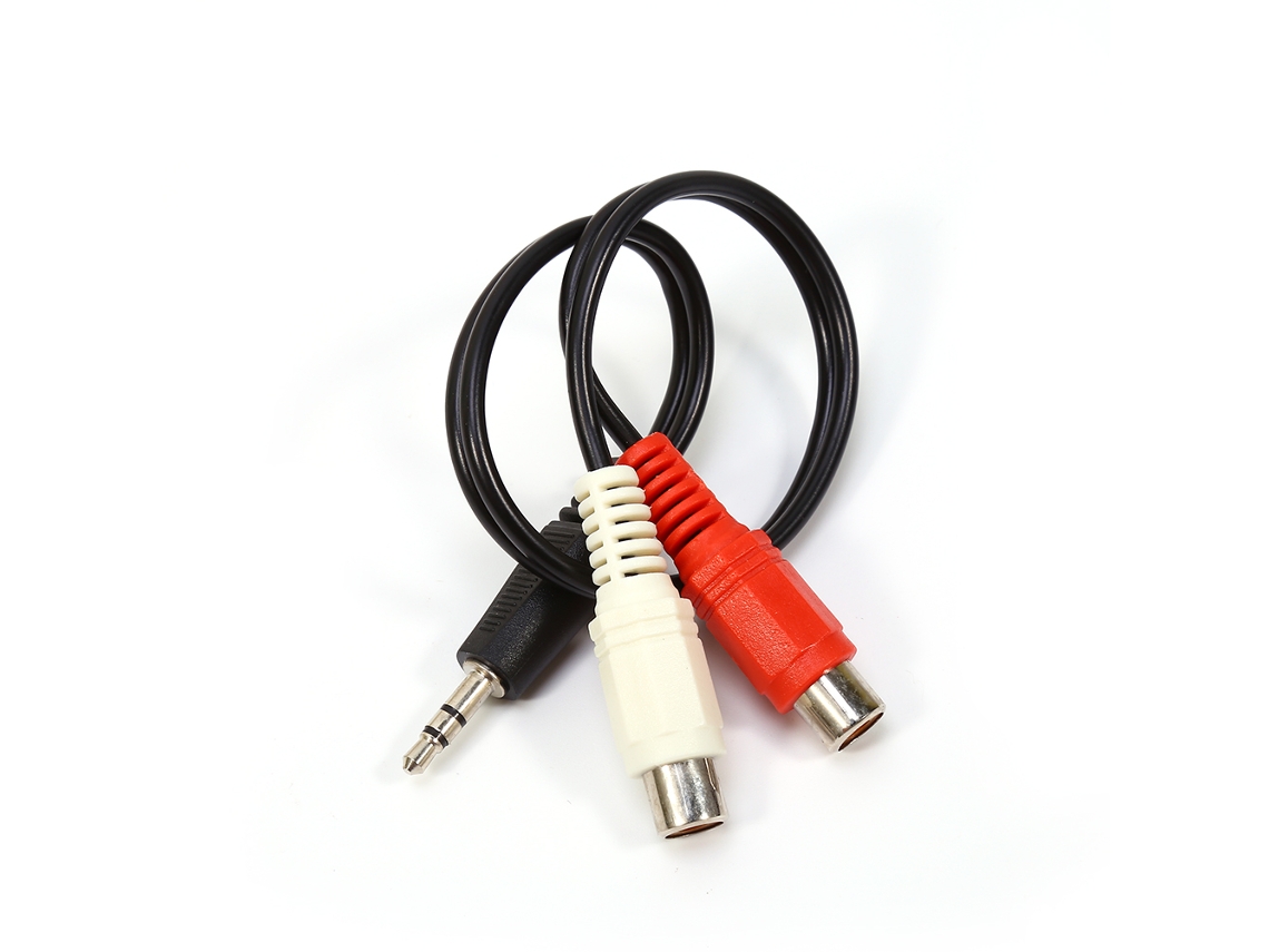 Adaptador De Cable De Audio Estéreo M/f De 3.5mm Aux Macho A 2 Rca Hembra