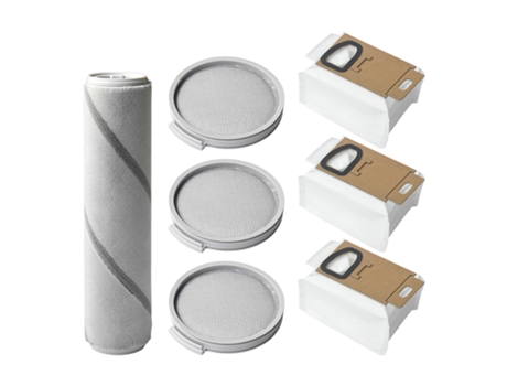 7 piezas de filtro de cepillo de rodillo de bolsa de polvo para Mijia Scwxcq01Rr H6 accesorios para aspiradoras de mano filtro de cepillo de repuesto