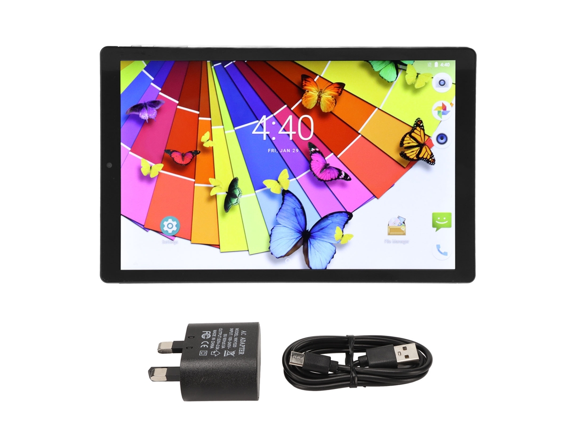 Tableta de 10 pulgadas con Android 10.0, 4G, 6 GB/256 GB, cámaras de 5 MP/8 MP, color dorado