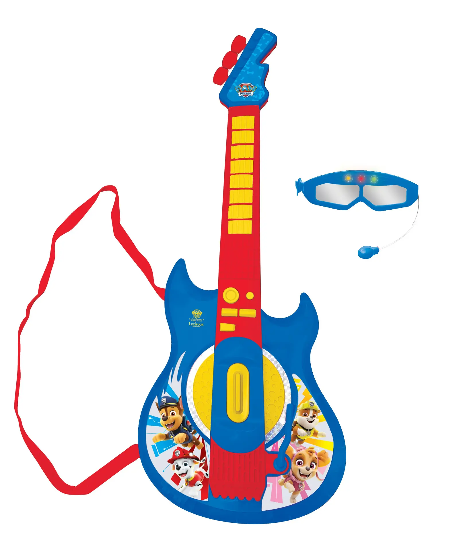 Paw Patrol Elektronische Leuchtgitarre Mit Mikrofon-brille