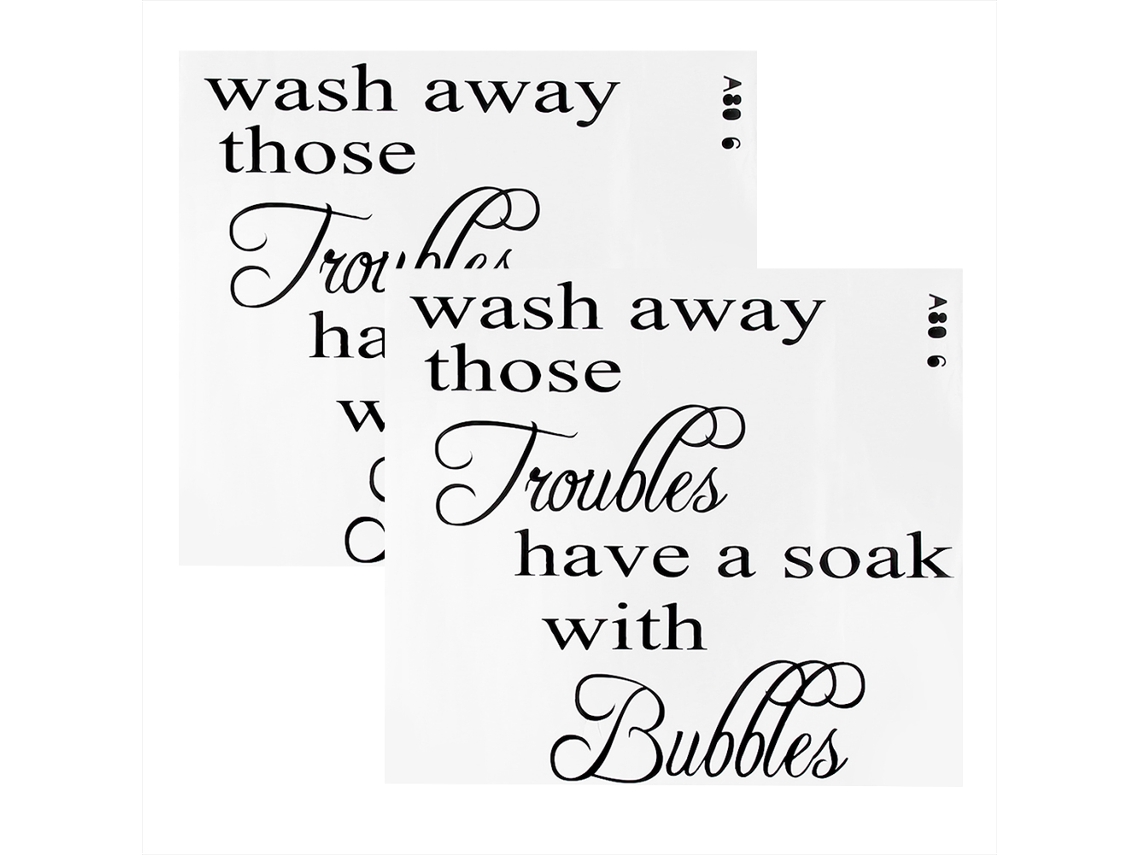 2 Pegatinas De Pared Con Letras Inglesas De Pvc Decorativas Para Salón, Dormitorio Y Hogar, 45x48cm