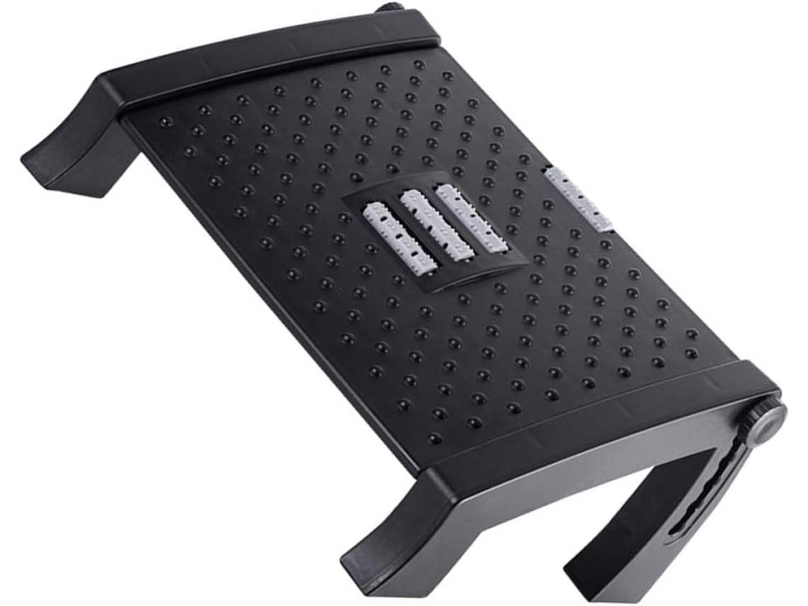 Taburete De Oficina Ajustable Con Cojín Cómodo, Reposapiés Ergonómico, Antideslizante Y Compacto.