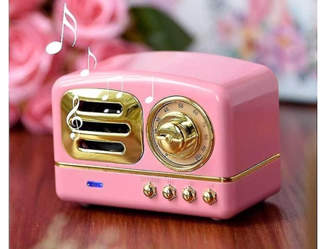 Radio de batería portátil de buena calidad Retro con altavoz Bluetooth Gils Gift Retro