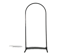 Decoración de arco de boda, material de hierro, fondo para fiesta de cumpleaños, H2M, OEM negro (78,7 pulgadas)