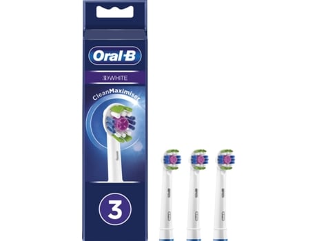 Cabezales de Recambio ORAL B 3D Blanco (3 unidades)