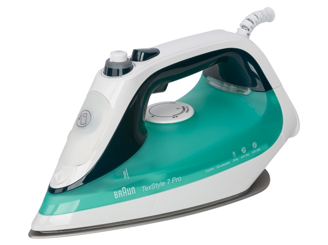 Plancha de Vapor BRAUN SI7042GR (Chorro Vapor: 210 g/min - Suela: Eloxal)