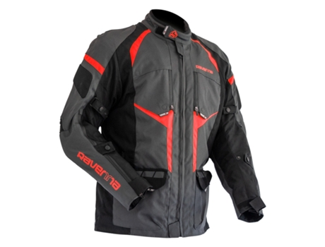 Chaqueta Motociclismo RAVENNA 1771 Aventure Gris Negro Rojo (XL)