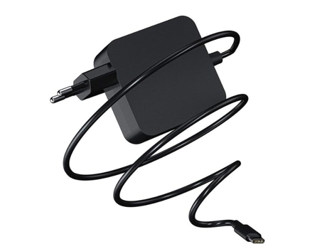Cargador EZII 45W puerto tipo c, pin l, para laptop lenovo negro