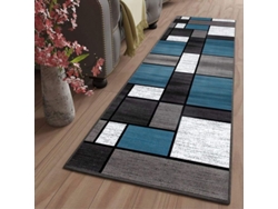 Alfombrilla De Cocina Con Parte Frontal Perforada, Lavable, Antideslizante, Larga, Absorbente, Con Modernos Estampados Geométricos, 40x120
