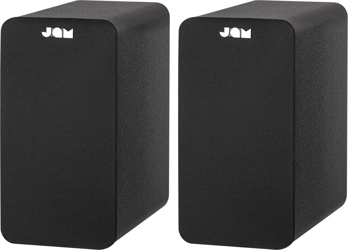 Altavoces De Estantería bluetooth jam compactos sistema dobles con alimentación red entrada au bookshelf negro 30w