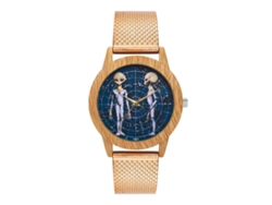 Reloj De Moda Unisex Para Hombre Y Mujer, Cuarzo, Correa De Silicona, Oro Rosa.