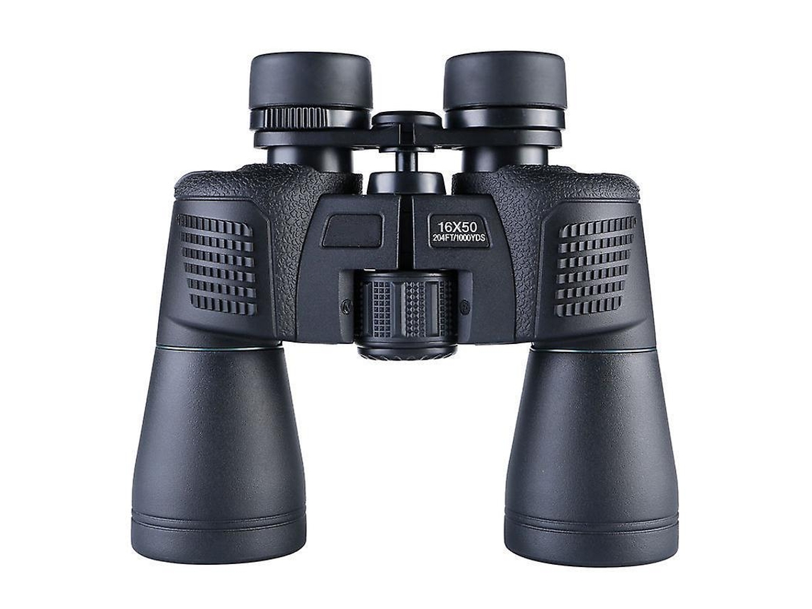 Binoculares HD 16x50 con visión nocturna para poca luz, para turismo al aire libre, color negro.