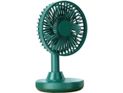 Ventilador De Mesa Portátil Ventilador Recargable Multifuncional Ajustable 3 Velocidades Material: Plástico