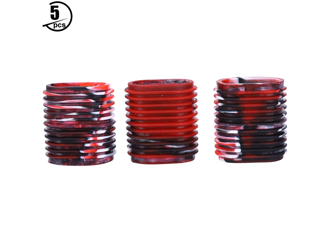 2026rebe-5pcs Mango Antideslizante Para Carrete De Pesca Cubierta Ergonómica Perilla Protectora De Caucho Multicolor Opcional Rojo Negro