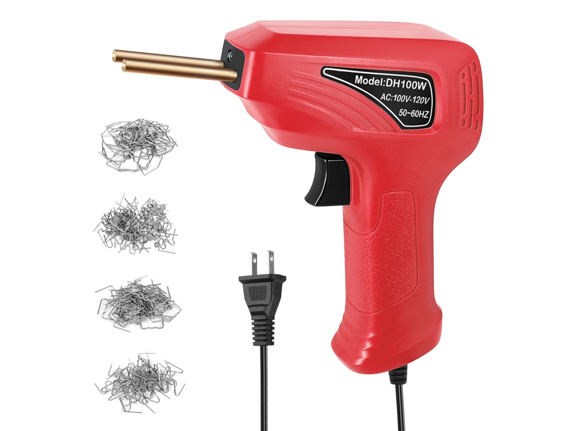 Máquina De Soldadura De Plástico Portátil Con Abrazaderas Térmicas Y Luz Led, Kit De Reparación De Ranuras De Paneles.