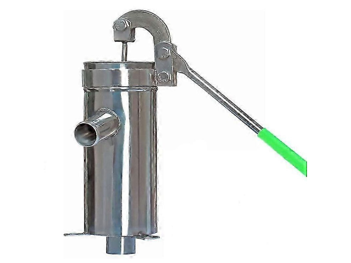 Bomba Agua Manual Acero Inoxidable Para Pozos Profundos Succión 8m Casa Y Jardín