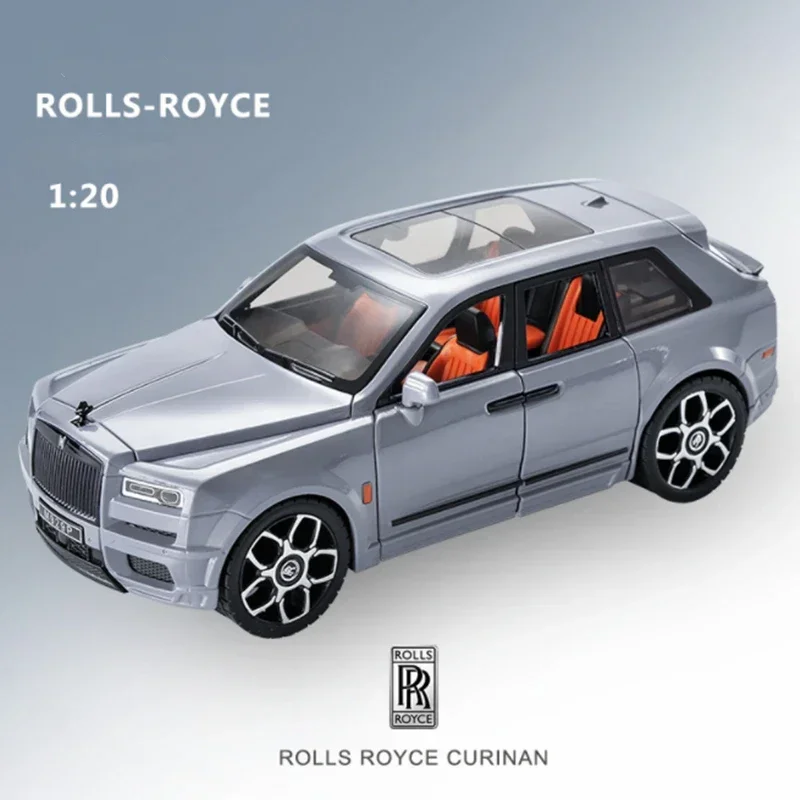 (Plata) 1:20 - Coche en miniatura - Aleación de metal - Sonido y luz simulados