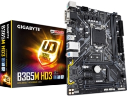 Placa Base GIGABYTE B365M HD3 (Socket LGA 1151 - Intel B365 - Micro ATX)