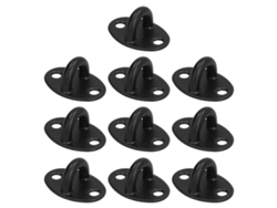 10 Ganchos De Techo De Acero Inoxidable, Ganchos En U Para Columpios, Sillas Y Hamacas, Color Negro.