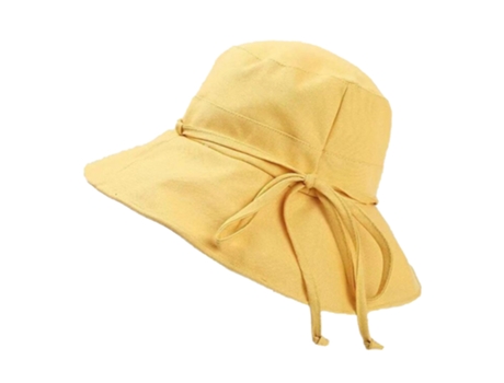 Sombrero JEIIBRZUI Bucket Para Pescador Cáñamo Amarillo