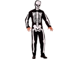 Disfraz de Hombre DISFRAZZES Esqueleto Negro (Talla: XL)