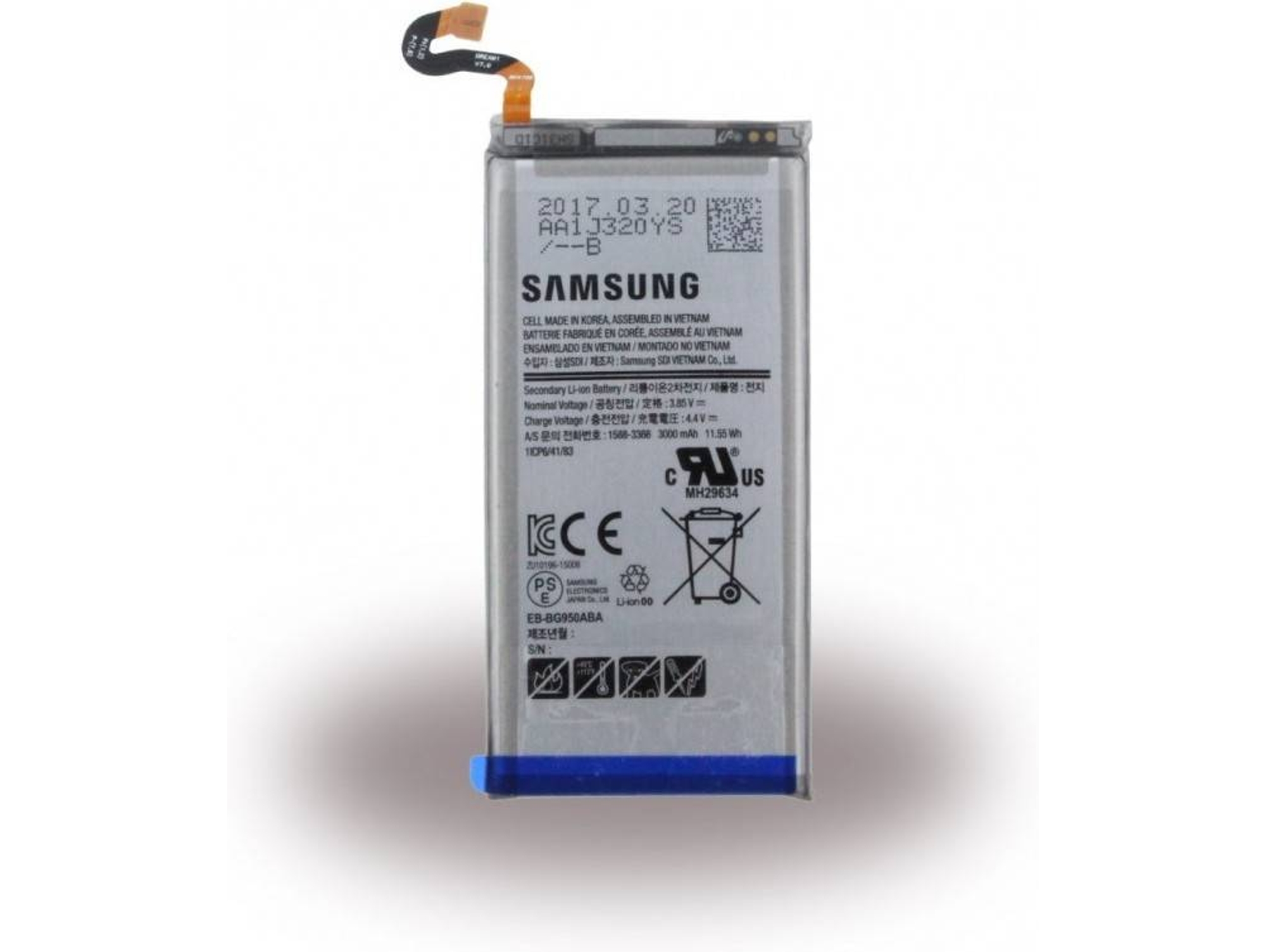 Bateria Samsung EB-BG950ABA Litio-Ion G950F Galaxy S8 3000mAh Original