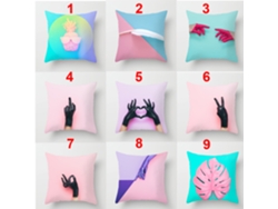 Serie Rosa Funda Decorativa de Almohada