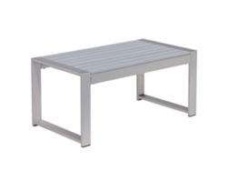 Mesa auxiliar BELIANI Salerno de Aluminio Gris 50x90x42