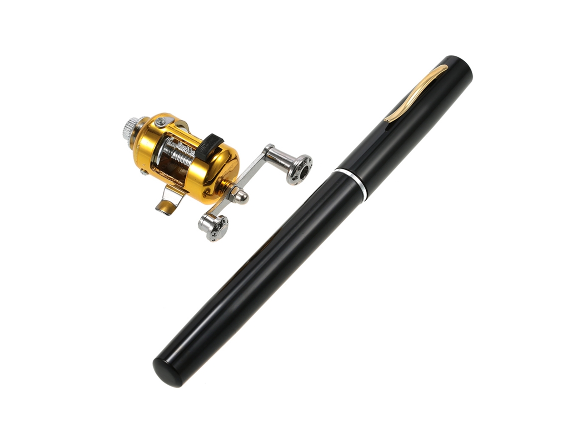 Kit De Caña De Pescar Telescópica Mini Portátil Con Carrete Y Accesorios De Aluminio