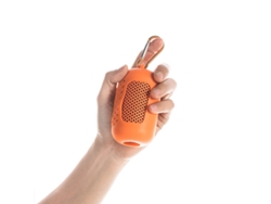Toalla Deportiva Portátil, Suave Y Absorbente Con Funda De Silicona Para Gimnasio, Camping Y Running - Naranja