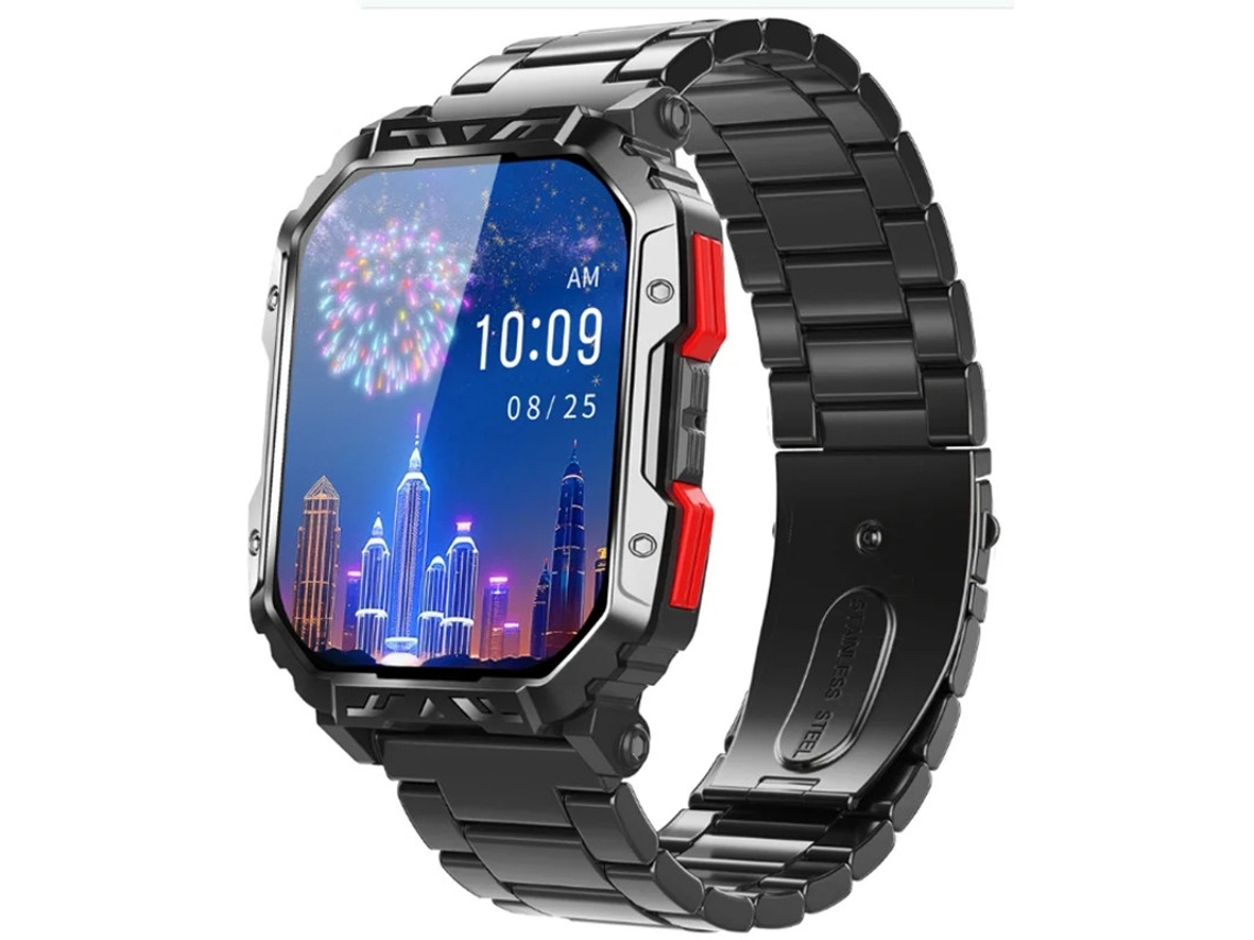 Reloj inteligente con llamadas Bluetooth, triple protección, diseño impermeable para exteriores, monitoreo de frecuencia cardíaca de Yizhood